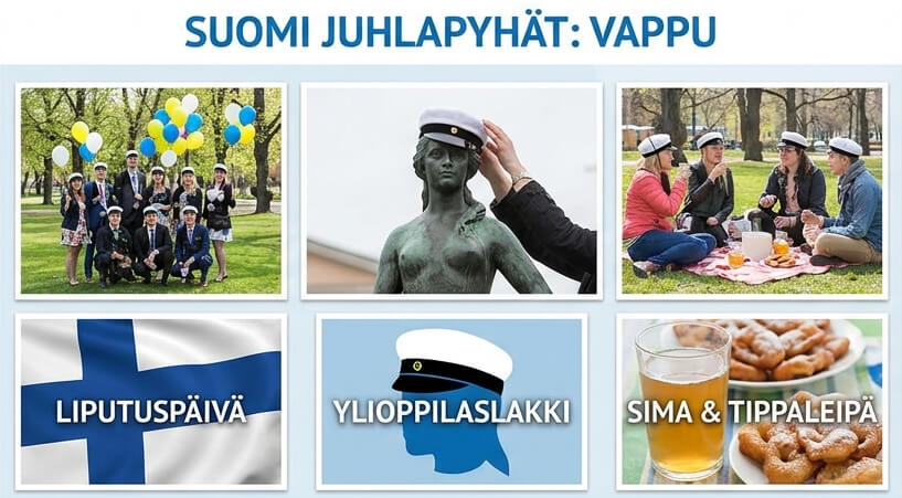 Vappu 1.5. - Suomen kevään ja työn juhla ja virallinen pyhäpäivä
